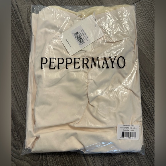 Illusion Maxi Dress - Ivory - Picture 5 of 5